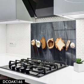 Resim Olinpa Cam Ocak Arkası Koruyucu | Breakfast Desenli 