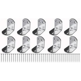 Resim Istanbule-Hırdavat Mobilya Dolap Köşe Bağlantı L Demir Gönye Sabitleme 10'Lu Diğer 