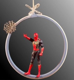 Resim Serçe'den Modern Çocuk Odası Örümcek Adam Figürlü Avize Açık Mavi 