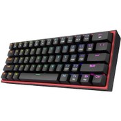 Resim Redragon K617 Fizz RGB Red Switch Mekanik Klavye 