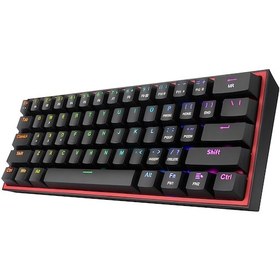 Resim Redragon K617 Fizz RGB Red Switch Mekanik Klavye 