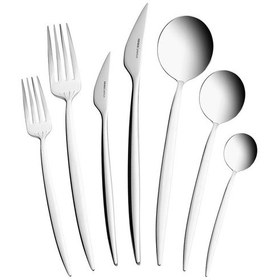 Resim Karaca Premium Sail Platin 12 Kişilik 84 Parça Çatal Kaşık Bıçak Takımı 