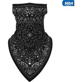Resim Chaoduo Shop 4-Yüz Maskesi Stili Men Women Face Scarf Bandana Ear Loops Face Balaclava Neck Printed Breathable Windproof Camping Hiking Scarves Outdoor Cycling (Yurt Dışından) 