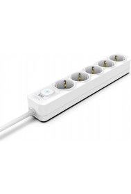 Resim Inca IPW-44GB3 5 Port Akım Korumalı LED Tuşlu Priz 3m - Beyaz 