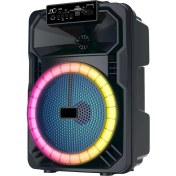 Resim Zore GD-893 Mikrofonlu Rgb Tws 8 Inç Stereo Bass Kablosuz Karaoke Hoparlör 