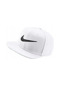 Resim Nike Sportswear Pro Swoosh Snapback Cap Hat Unisex Şapka Beyaz Beyaz 