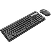 Resim Cbtx 2.4G Bluetooth Kablosuz Ergonomik Klavye Fare Seti 