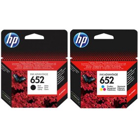 Resim HP 652 Orijinal Renkli Kartuş Deskjet Ink Advantage 5075 AiO Yazıcı Uyumlu 
