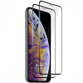 Resim Apple iPhone X Crystal Seramik Nano Ekran Koruyucu Siyah (2 Adet) Microsonic