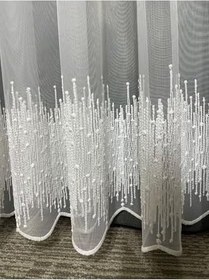 Resim Cortibo Marsilya Raporlu Tül Perde (Pilesiz), 250 x 250 