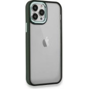 Resim FitCase iPhone 12 Pro Max Kılıf Luna Lens Kamera Çerçeveli Silikon Kapak 