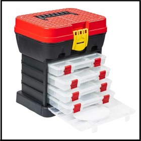 Resim 4 Çekmeceli Tabureli Balıkçı Takım Çantası, Pratik ve Şık Saklama Çözümü 