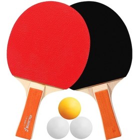 Resim Neevoyu "profesyonel Masa Tenisi Raket Seti - 2 Raket + 3 Top İle Yüksek Performans" 