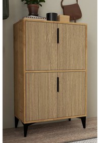 Resim 1405 Ada Ayakkabılık 4 Raflı 4 Kapaklı Çok Amaçlı Dolap Kiler Yunus Safir Yunus - Safir 