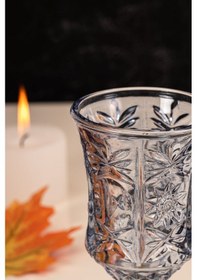 Resim Mest Serin 6 Adet Ayaklı Cam Kahve Yanı Su Bardağı Seti 3 Renk 210 Cc 3 Renk 