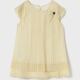 Resim Mayoral 1907 Kız Bebek Elbise Bej 