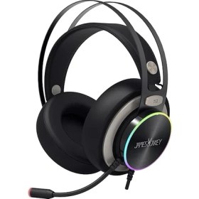 Resim James Donkey 712 Siyah 7.1 Surround Rgb Gaming Kulaklık Neodimyum 50MM Sürücüler 112DB Hassas Mikrofon -43DB Rgb LED Aydınlatmalı Manuel + Yazılımla Ses Kontrol USB Bağlantı ve Ses Kartı 
