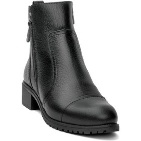 Resim Voyager 7550 Zn Kadın Siyah Arizona Deri Bot-Siyah 