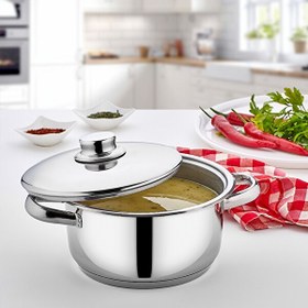 Resim Gülsan Mega 20 CM Derin Çelik Tencere 