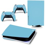 Resim Kt Grup Aqua Blue Playstation 5 Dijital versiyon Sticker Kaplama Seti 