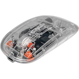 Resim Dexim Wireless 2.4ghz & Bluetooth Kablosuz Şarj Edilebilir Şeffaf Sessiz Mouse - DMA025 