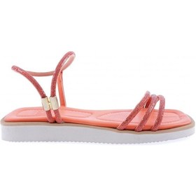 Resim Dgn 536-23y Kadin Sirali Silver Taşli Sandalet 536-2261-R1321 Oranj 