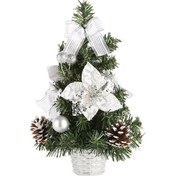 Resim Ximistore9 40 Cm Gümüş Yılbaşı Ağacı, Dekoratif Mini Çam, Hediye Ve Ev Süslemesi İçin İdeal 