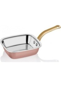 Resim Multi Metal Bakır Kare Tava 14x16 Cm Bakır 