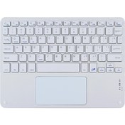 Resim Gn-61 Ultra Ince Taşınabilir Kablosuz Bluetooth Türkçe Q Klavye Touchpad iPad Telefon Pc Ios Windows 