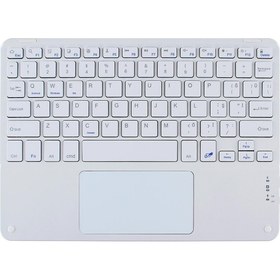 Resim Gn-61 Ultra Ince Taşınabilir Kablosuz Bluetooth Türkçe Q Klavye Touchpad iPad Telefon Pc Ios Windows 