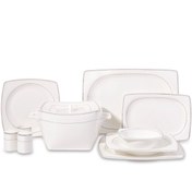 Resim Korkmaz Bone Selection 60 Parça Kare Yemek Takımı A8427 