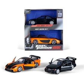 Resim Jada Hızlı & Öfkeli 2'li Paket Heıst Honda Cıvıc EJ1 & Han's Mazda RX-7 