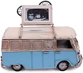 Resim Dekoratif Metal Minibüs Çerçeveli ve Kumbaralı Hediyelik 