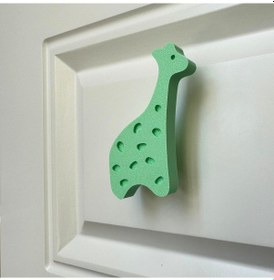 Resim Pomerol Yeşil Zürafa, Dolap Kulpu - Çocuk Odası, Mutfak, Banyo Ve Çekmece İçin Mobilya Kulp, Kulp D 