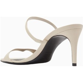 Resim Schutz Strappy 75 Deri Zarif Ve Minimal Ince Bantlı, 75mm Topuklu Sandalet Beyaz 