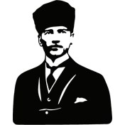 Resim Kalpaklı Atatürk (Oto-Motor-Laptop-Duvar-Dekor) 20 x 26 cm 