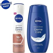 Resim Nivea Derma Control Clinical Deodorant 150ml + Nivea Creme Care Duş Jeli 250ml 