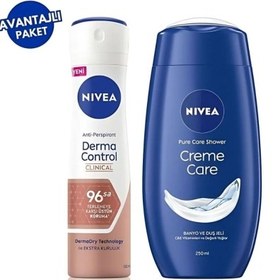 Resim Nivea Derma Control Clinical Deodorant 150ml + Nivea Creme Care Duş Jeli 250ml 