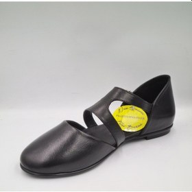 Resim Mammamia D25ya-885 Siyah Hakiki Deri Kadın Casual Babet Ayakkabı Siyah 