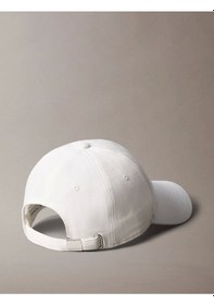 Resim Calvin Klein Jeans Mono Logo Embro Cap Erkek Beyaz Şapka Lv04g5004g-yaf Beyaz 