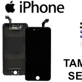 Resim Apple Iphone 6 Plus Lcd Ekran Dokunmatik + Tamir Seti Hediye Siyah 