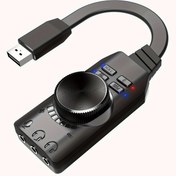 Resim Bilgisayar Oyunları İçin 7.1 Surround USB Harici Ses Kartı | DSP Ses Yükseltici | Dizüstü Bilgisayarlar ve Akıllı Telefonlar İçin Pil Olmadan Sanal Ses Adaptörü | Tak ve Kullan Bilgisayar Ses Geliştirme Cihazı 