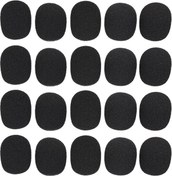 Resim Samdoo Mikrofon Köpük Kılıfı, 20 Adet, Siyah, 27x22mm, Ktv Ve Mikrofonlar İçin Uygun, Koruyucu Kılıf Seti 