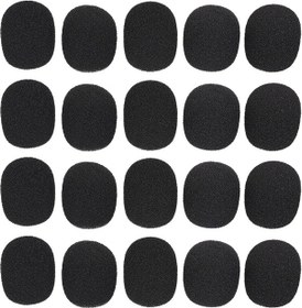 Resim Samdoo Mikrofon Köpük Kılıfı, 20 Adet, Siyah, 27x22mm, Ktv Ve Mikrofonlar İçin Uygun, Koruyucu Kılıf Seti 