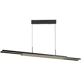 Resim Özcan Aydınlatma 3151-3A Uzun Sıralı Merit Sarkıt Mat Siyah 