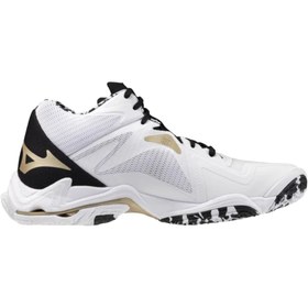 Resim MIZUNO Wave Lightning Z8 MID Unisex Voleybol Ayakkabısı Beyaz / Desenli 