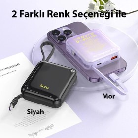 Resim Hace Bazaar Hoco Q23 Blade 10000MAH 22.5W+PD20W Kablolu POWERBANK-(5775) 