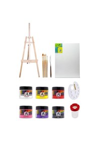 Resim 3 Ayaklı Şövale Daler Rowney 4'lü Fırça Seti Südor Mona Lisa Artist 125 Ml Akrilik Set 6'lı 