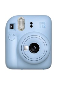 Resim Fujifilm Instax Mini 12 Mavi Fotoğraf Makinesi Simli Pleksi Kılıf Pvc Albüm 20'li Film Ve Çerçeveli Hediye 