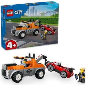 Resim LEGO® City Çekici Kamyon ve Spor Araba Tamiri 60435 - 4+ Yaratıcı Oyuncak Yapım Seti (101 Parça) 